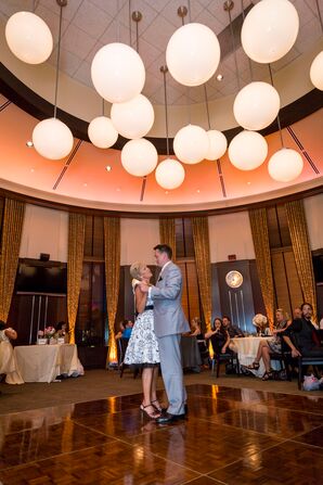 Illuminated Gold Dance Floor