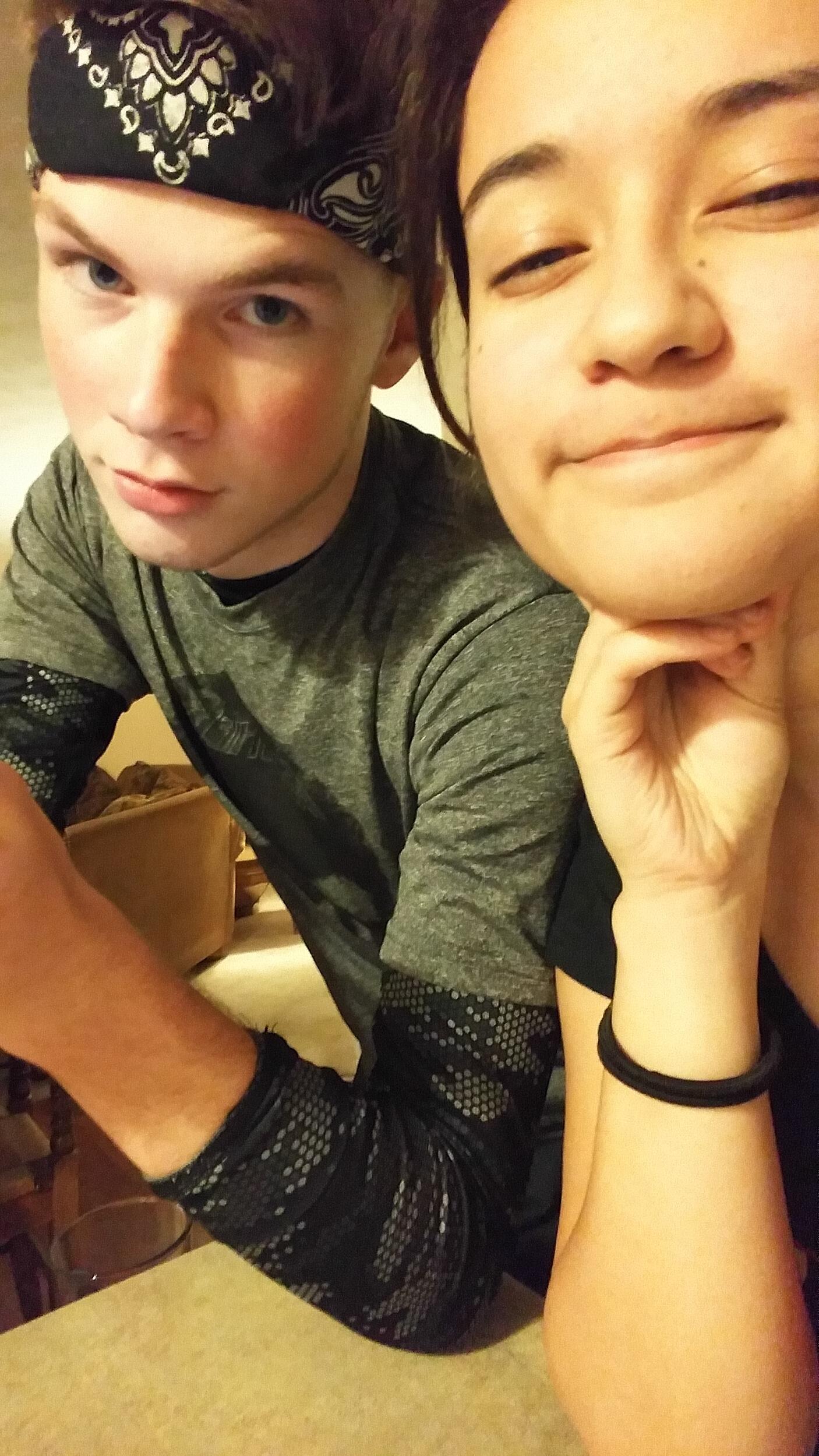 Started Dating! We were two little sophomores :) 