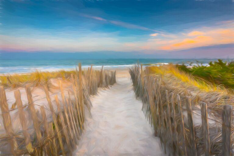 the hamptons sunset beautiful view