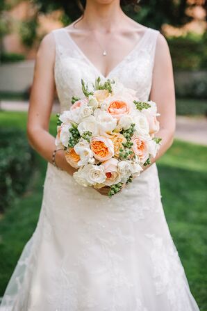 Sentimental Blueberry Bridal Bouquet