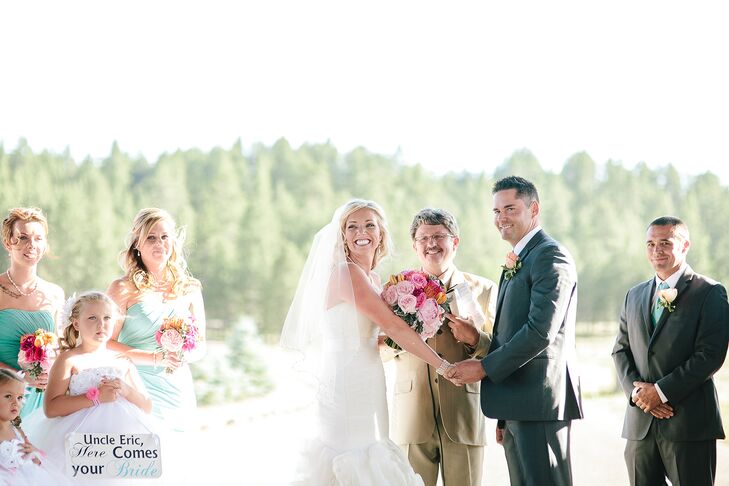 The Brightly-Colored Wedding Ceremony at Foxboro Ranch