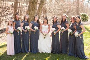 Lace and Chiffon Adrianna Papell Bridesmaid Dresses