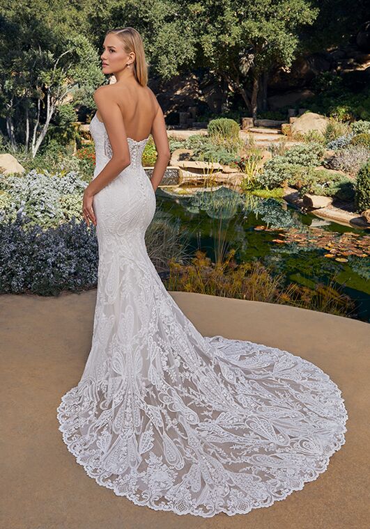 Casablanca Bridal Style 2525 Zelda Fit-and-Flare Wedding Dress - 2