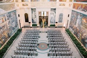 Seating for Ceremony at Detroit Institute of Arts Wedding