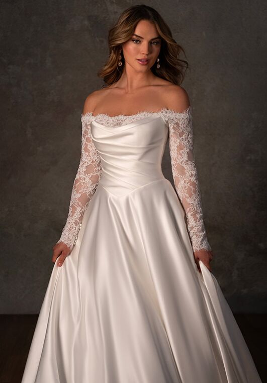 Essense of Australia D4457 A-Line Wedding Dress - 2
