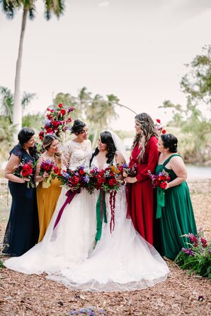 Wedding Party Portraits in Miami, Florida