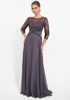 Jade Couture Mother of the Bride by Jasmine K278017U Grey Mother Of The Bride Dress