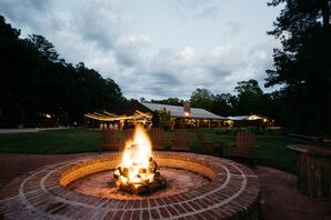 Pavilion at the Angus Barn Post-Reception Bonfire