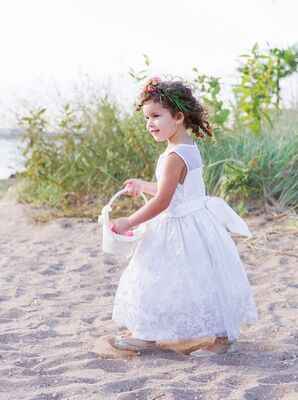 Flower Girl at Lighthouse Point Park in New Haven, Connecticut