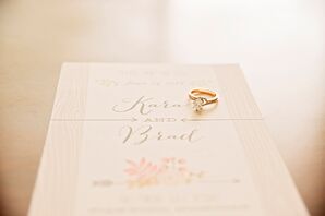 Pale Pink Wedding Invitation