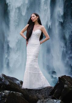 Disney Fairy Tale Weddings Pocahontas- DP405 Sheath Wedding Dress