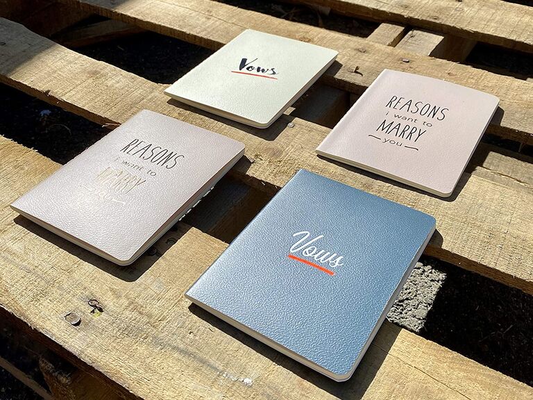 Set of vow books and journals