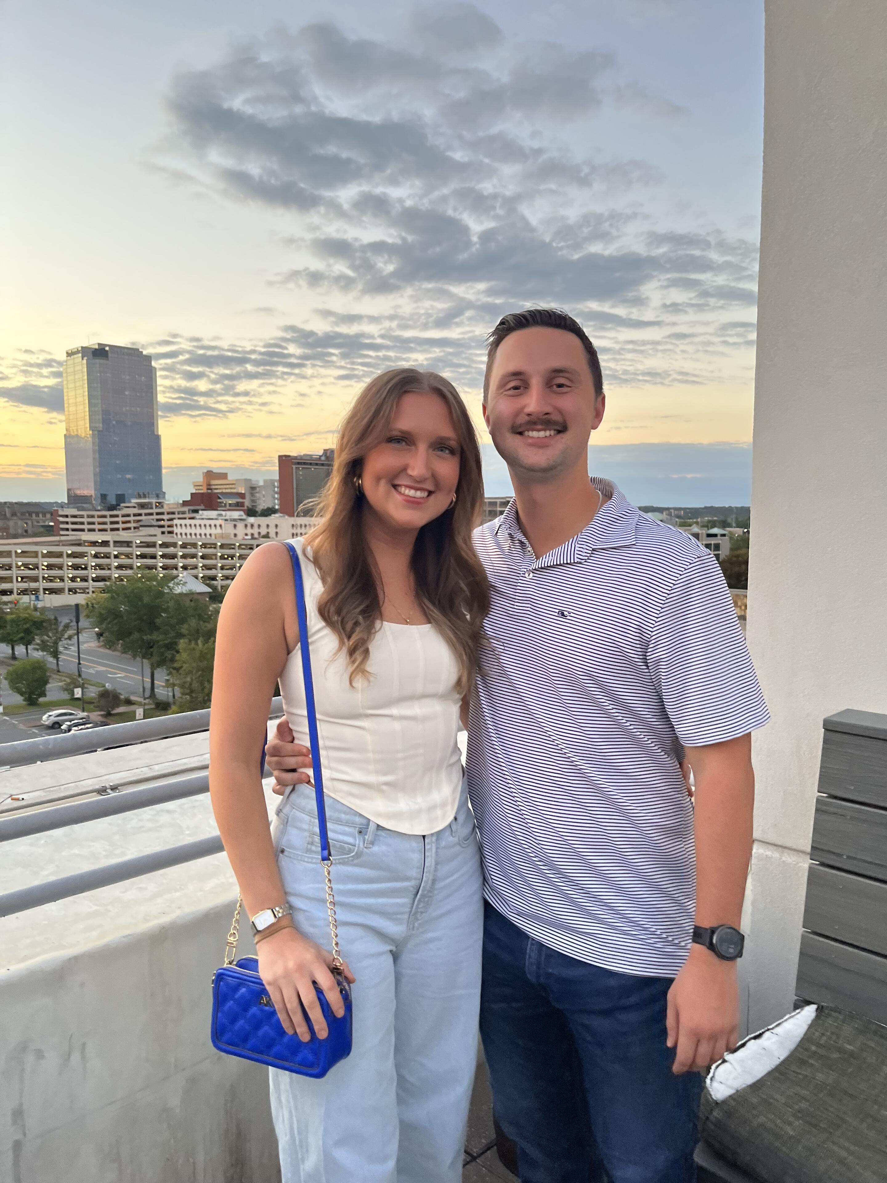 I continued to live in Little Rock while Charlie went back to Abilene. We did long distance for the first year of our relationship. In this photo, he was visiting my tiny one-bedroom apartment. 