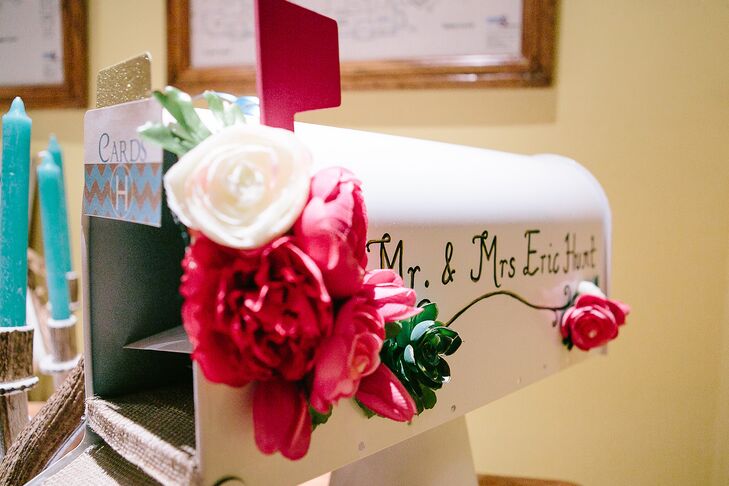 A Whimsical Pink Peony Card Mailbox