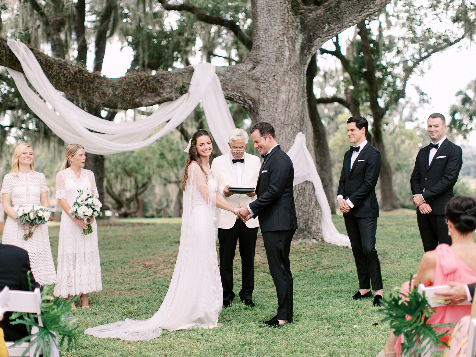 Outdoor wedding ceremony