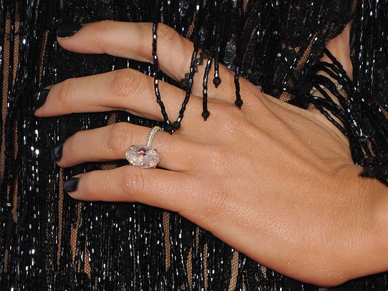 Blake Lively's blush pink oval engagement ring