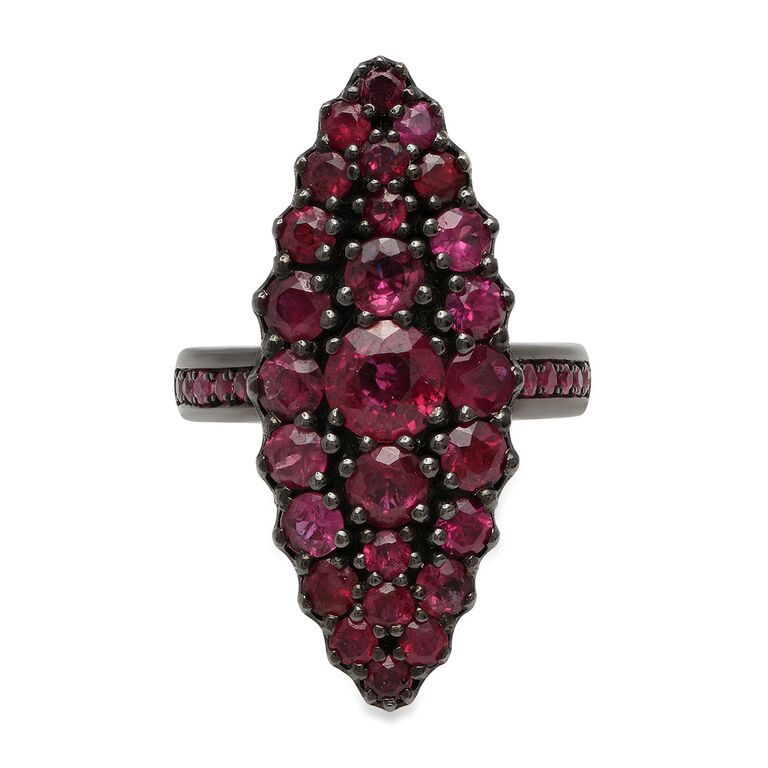 Colette Jewelry Jeanne D'arc Marquise Cluster Engagement Ring