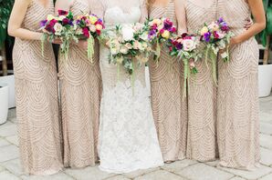 Adrianna Papell Beaded Blouson Bridesmaid Dresses