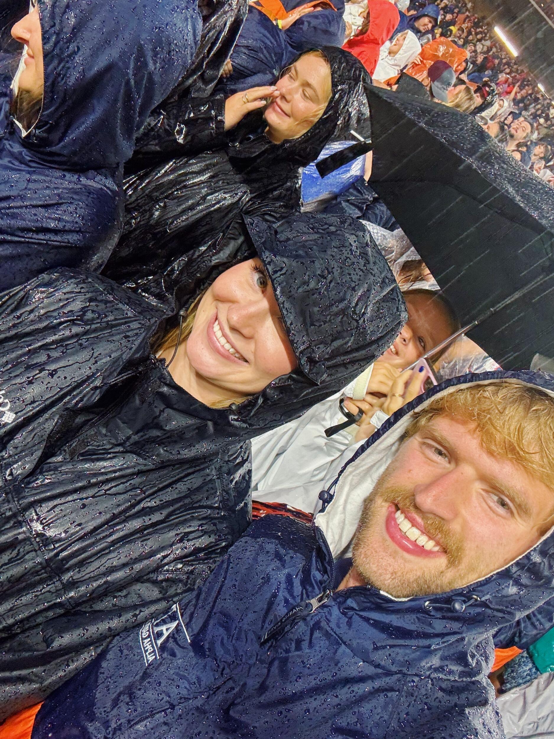 One of the more memorable game days! We sat in the AGD block and were stuck in the rain for half of the game! 