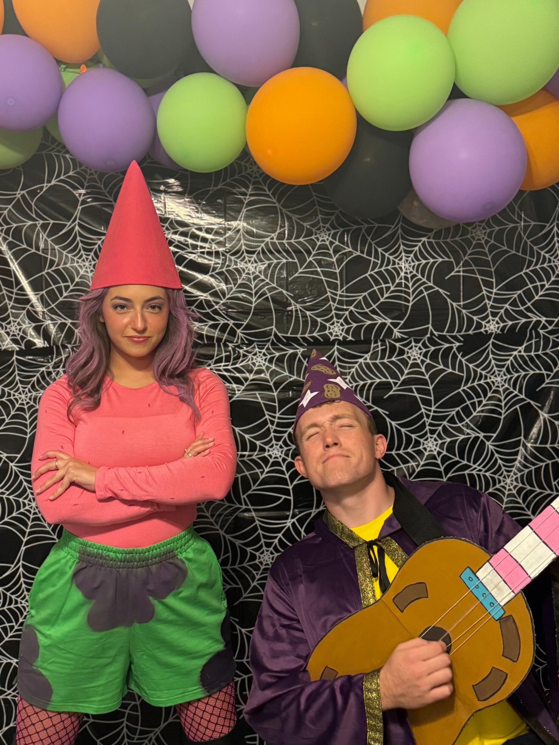 Discovered our shared love for Halloween and spent all month making our costumes!
