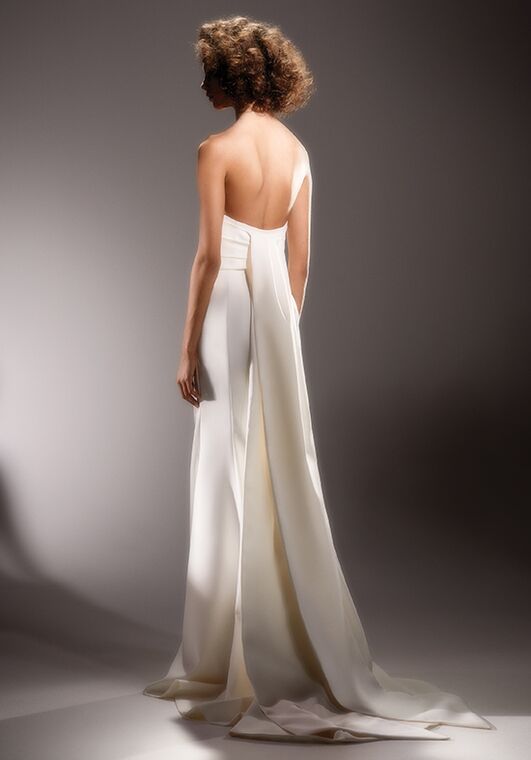 Viktor&Rolf Mariage SCULPTURAL WRAP DRAPE Sheath Wedding Dress - 2