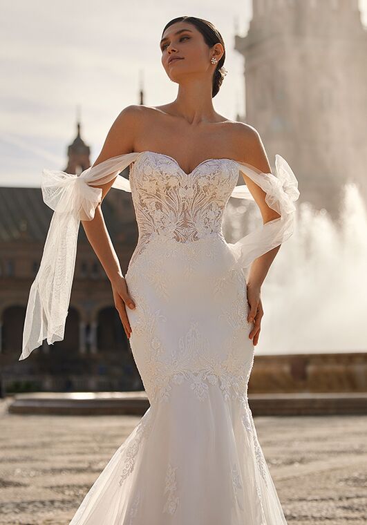 Val Stefani Antonia Mermaid Wedding Dress - 2