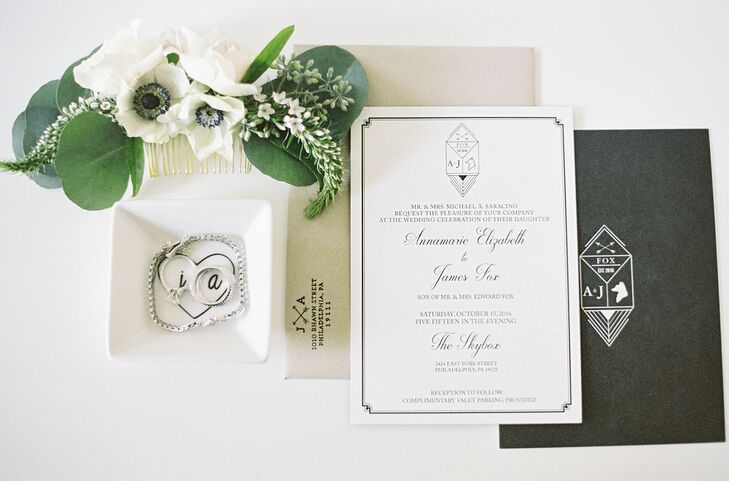 Custom Geometric Invitation Monogram