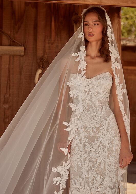 La Perle LP2615 Freddie Sheath Wedding Dress - 2