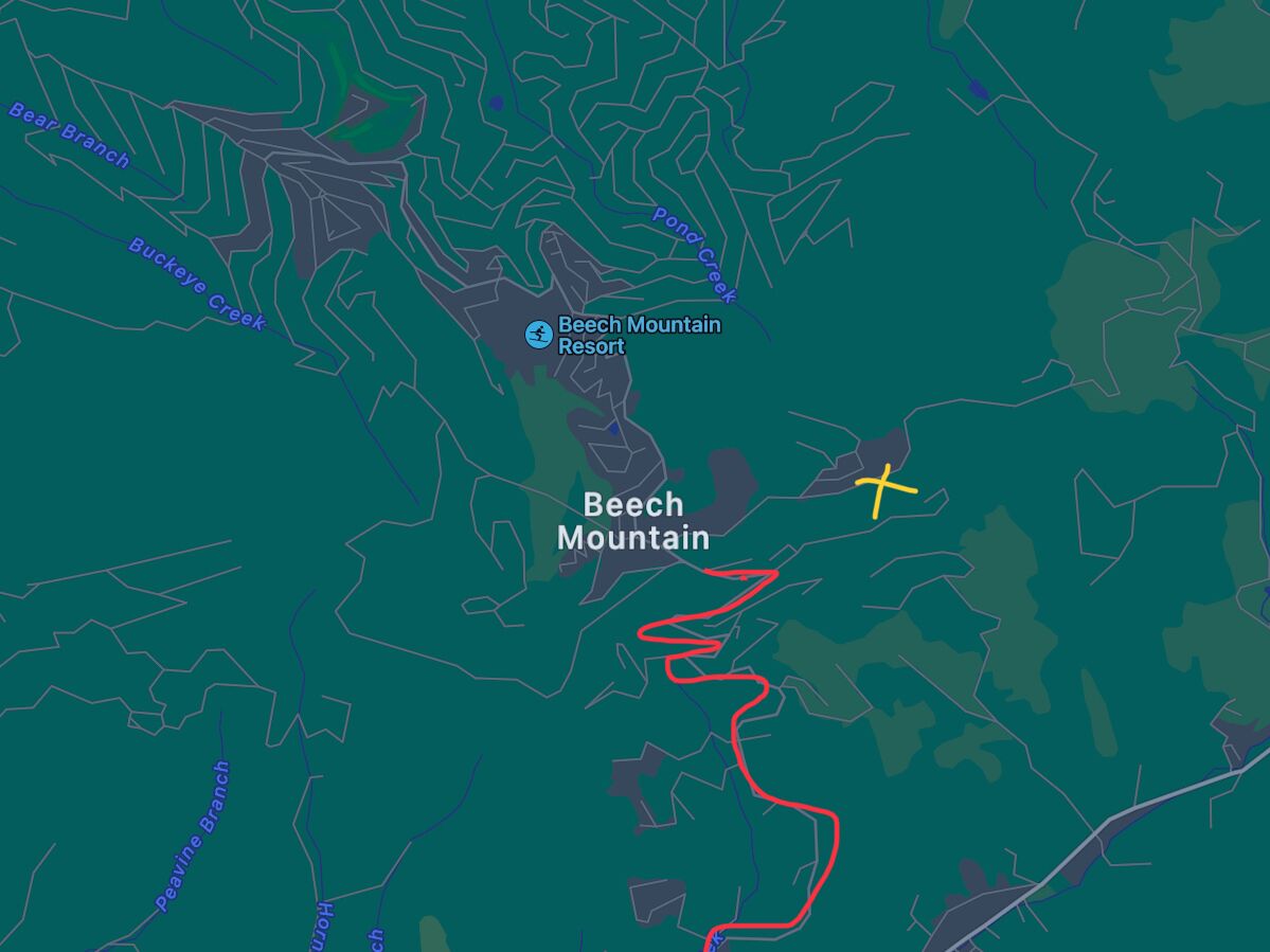 Picture of Map Of Beech Mountain