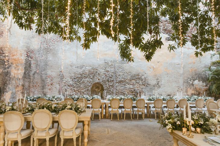 Rustic Reception at a Historic House in Cartagena, Colombia