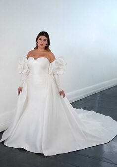Martina Liana 1595 plus Fit-and-Flare Wedding Dress