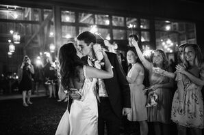 Sparkler Exit at Glamorous Leesburg, Virginia Wedding