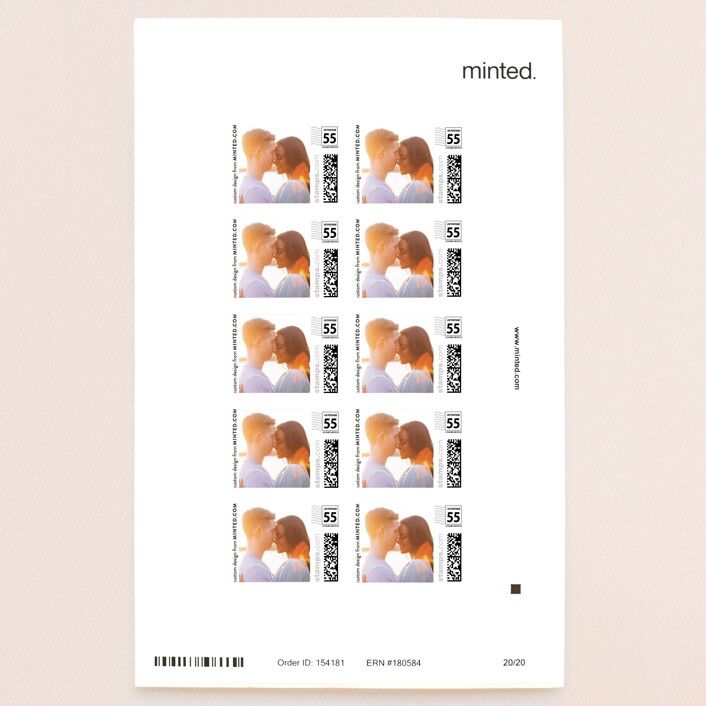 minted weddings stamps