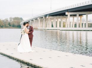To celebrate their marriage, Madeline and Jemal's planned a modern-meets-romantic wedding at The Historic Post Office in Hampton, Virginia with a time