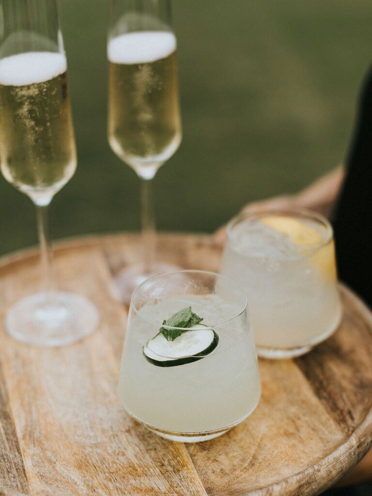 wedding drink ideas margarita and champagne