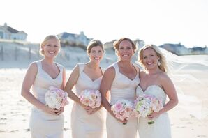 Champagne Jessica Simpson Bridesmaid Dresses