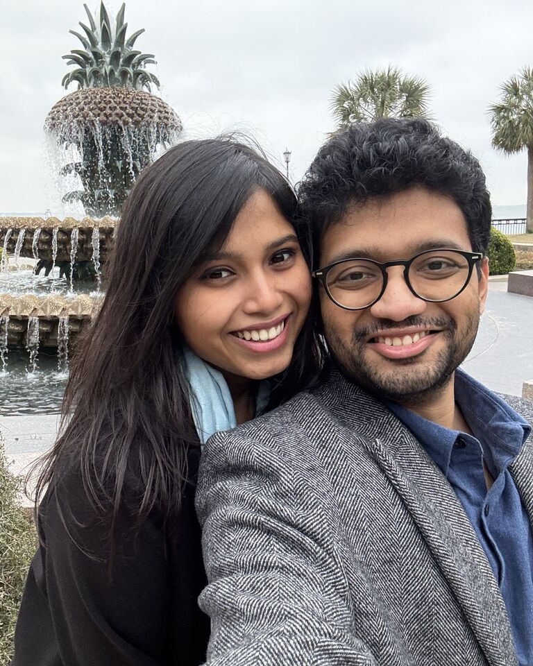 Varshini & Sanjith Home Page Banner