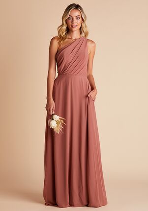 Birdy Grey Kira Dress in Desert Rose One Shoulder Bridesmaid Dress