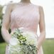 Green and White Bridesmaid Bouquet