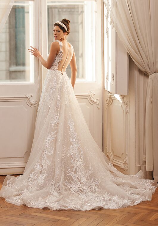 Moonlight Couture H1510 A-Line Wedding Dress - 2