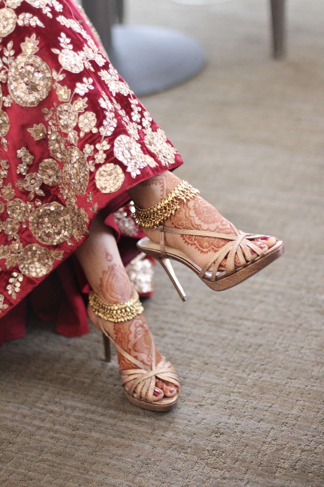 Traditional Gold Bridal Payal