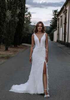 Abella Shirin Sheath Wedding Dress