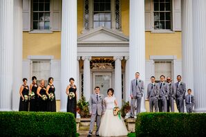 Gray Wedding Party Attire