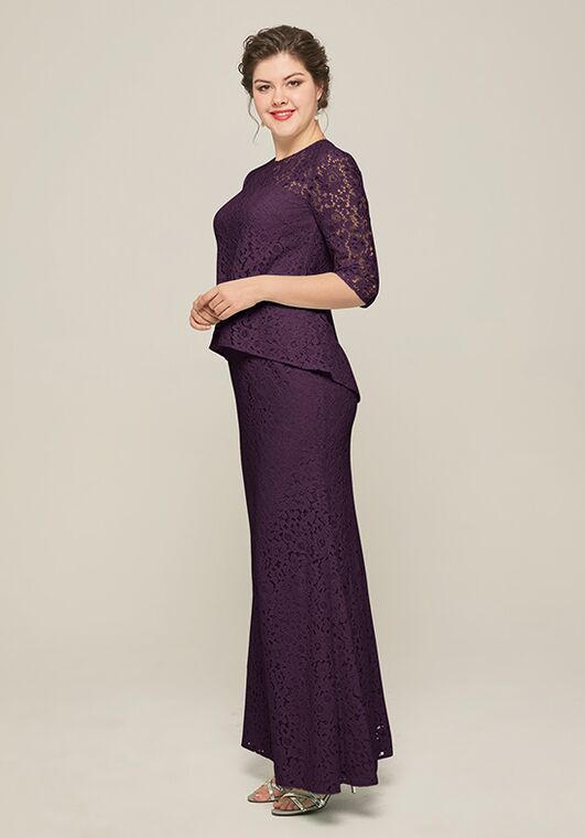 AW Bridal AW Jennifer Dress Purple Mother Of The Bride Dress - 2