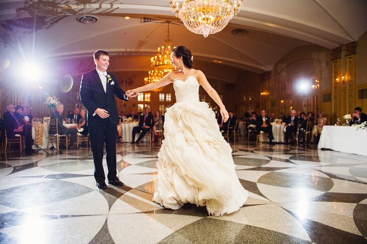 “When Keith and I talk about our wedding day we agree that one of our favorite parts of the night was our first dance,” Christine says. “It was to Ellie Goulding's ‘How Long Will I Love You’ and such an amazing time to connect together as husband and wife.”
