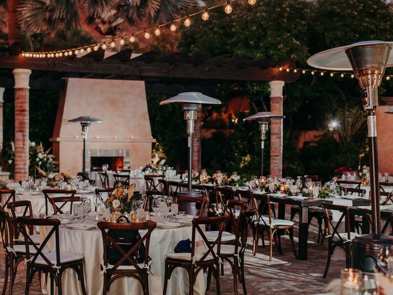 winter wedding ideas space heaters
