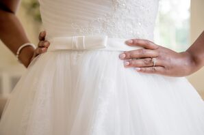 White Rosa Clara Wedding Dress With Bow Detail