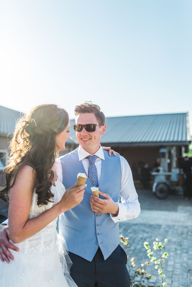 Casual Farmhouse Wedding Portrait