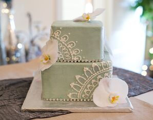 Two-Tier Wedding Cake by Piece of Cake Bakery