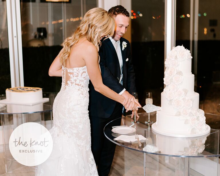 alex bregman wedding cake cutting
